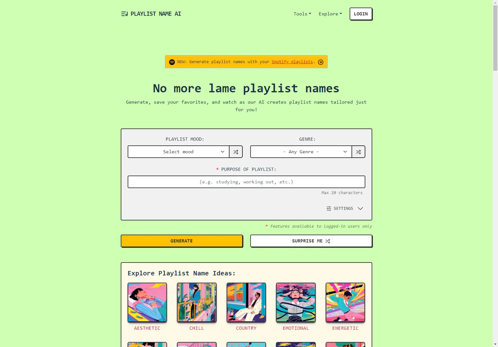 PlaylistName AI: Generate Personalized Playlist Names