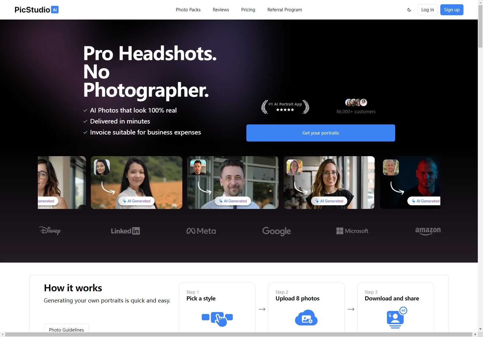 PicStudio.AI: AI-Powered Pro Portraits Delivered in Minutes