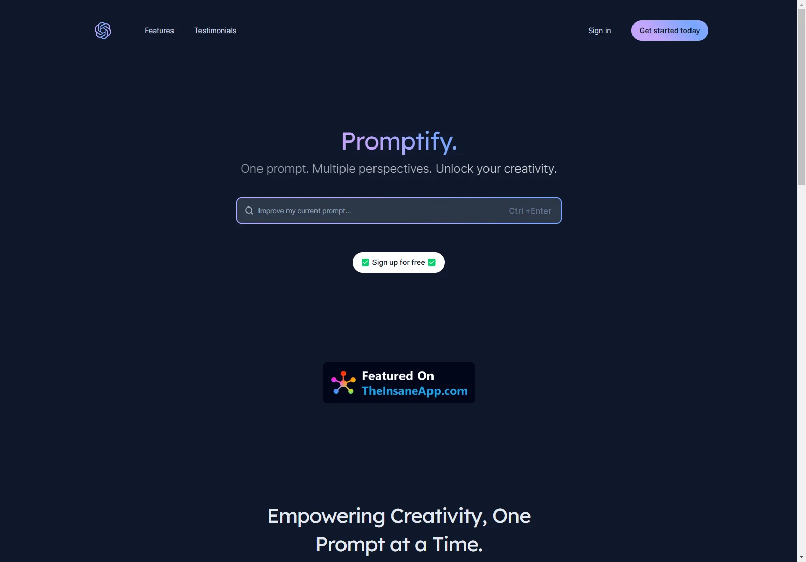 Promptify.Pro: Unlock Creativity with AI-Generated Writing Prompts