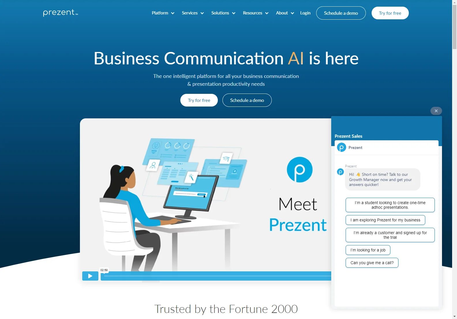 Prezent: Boosting Business Communication Productivity