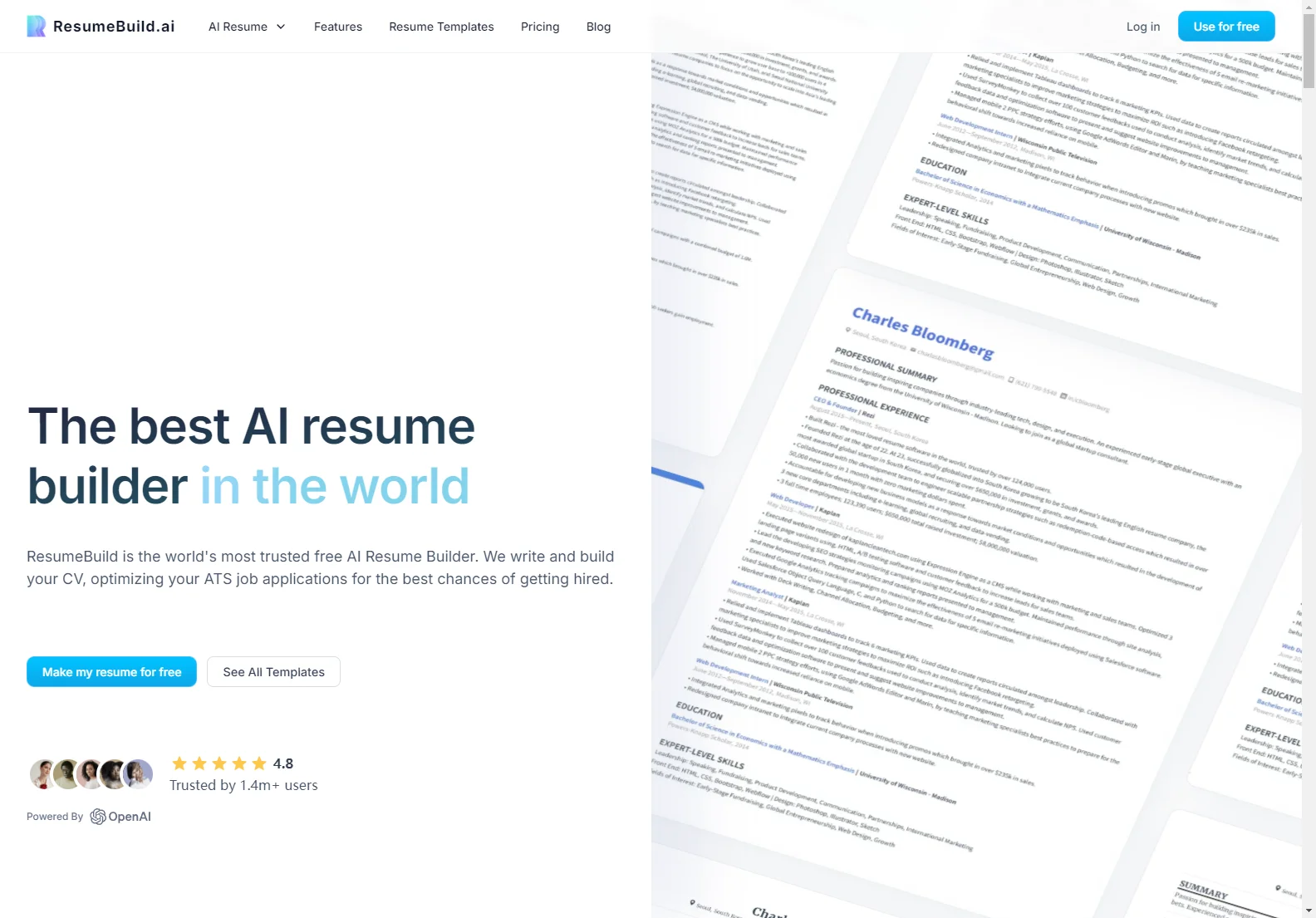 ResumeBuild.ai: The Ultimate AI Resume Builder for Success