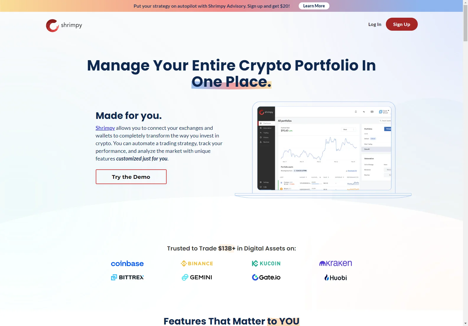 Shrimpy: Simplify Crypto Portfolio Management