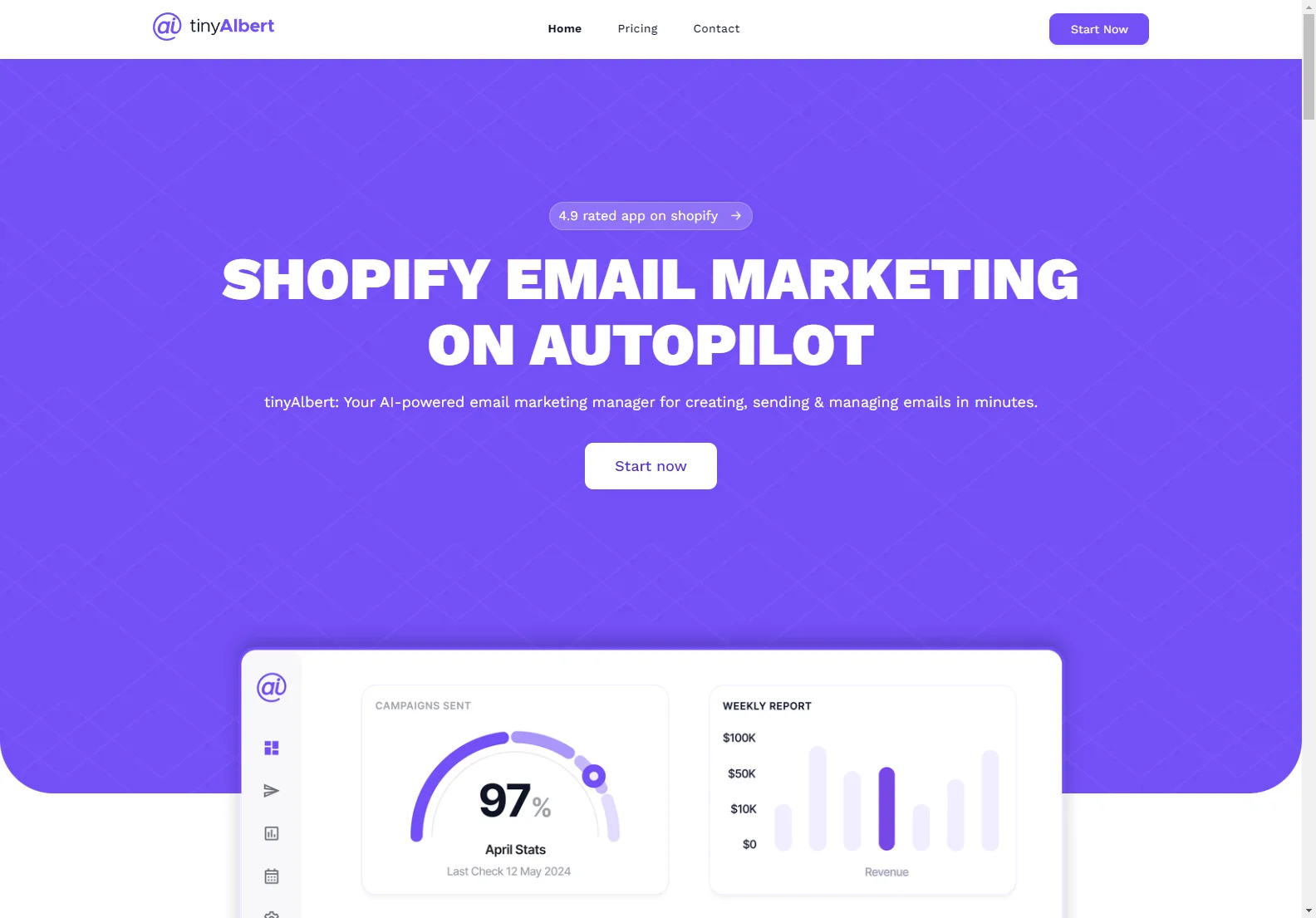 tinyAlbert: Boost Shopify Email Marketing with AI