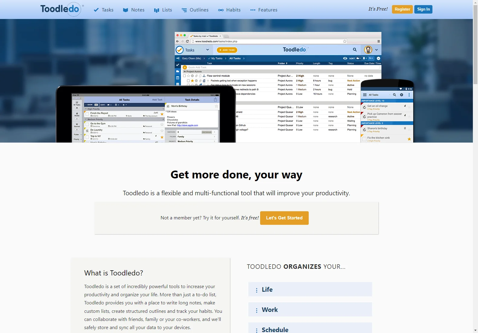 Toodledo: Enhance Productivity with Comprehensive Task Management