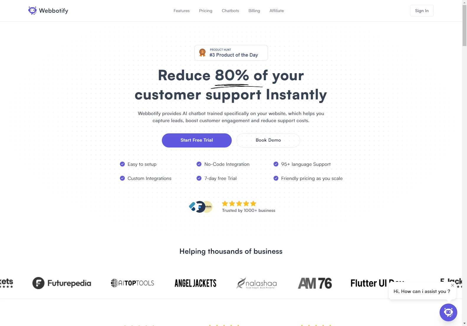 Webbotify: Revolutionize Customer Support Instantly