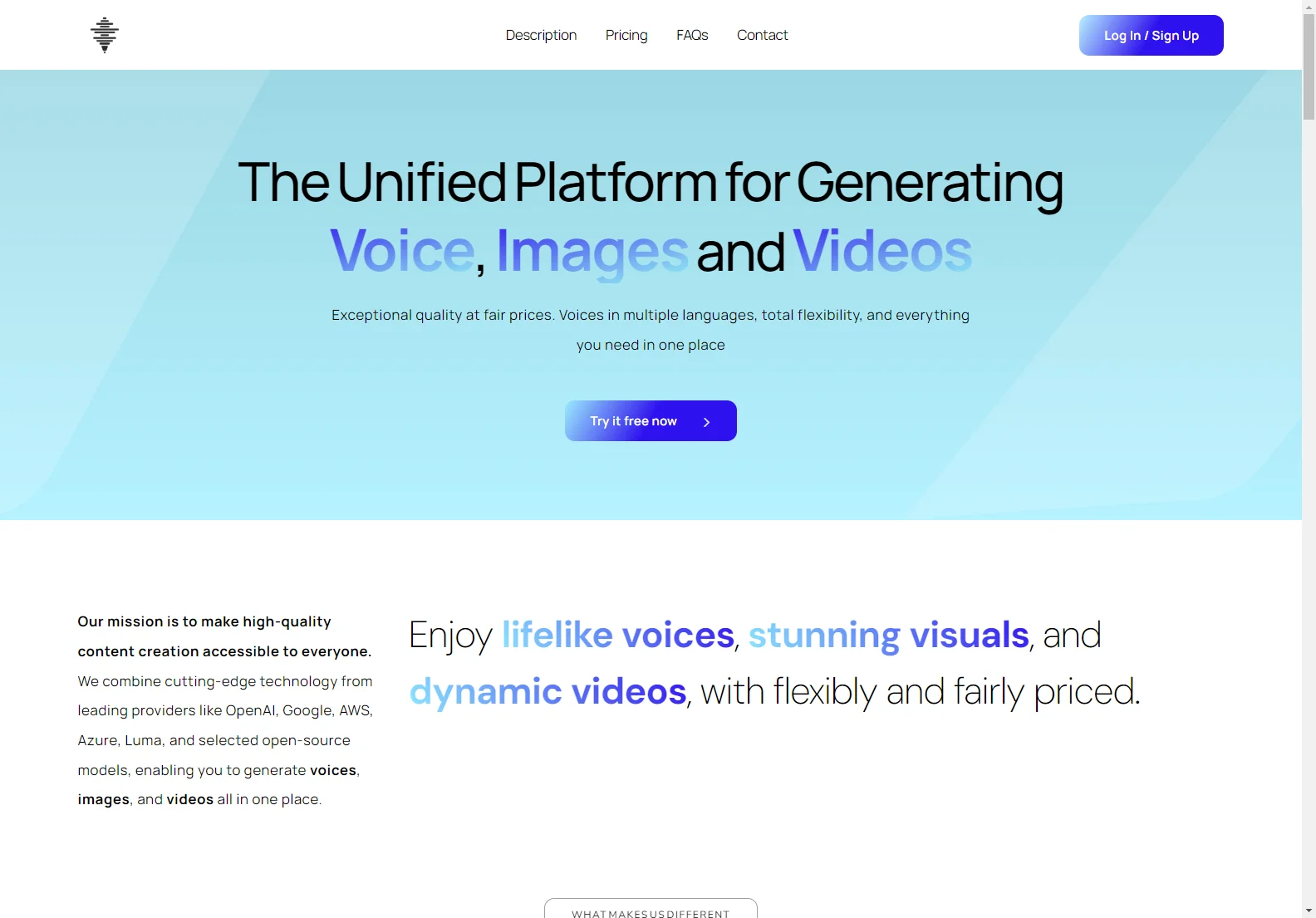 Voice-gen.ai: The Ultimate AI Tool for Voice, Image and Video Creation