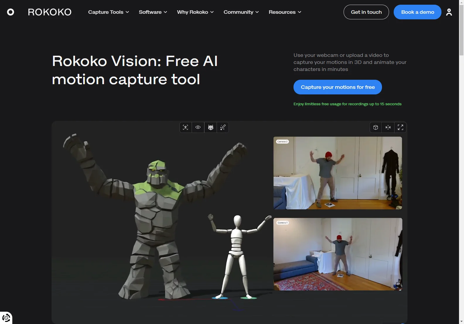 Rokoko Vision: Unleashing Creativity with Free AI Motion Capture