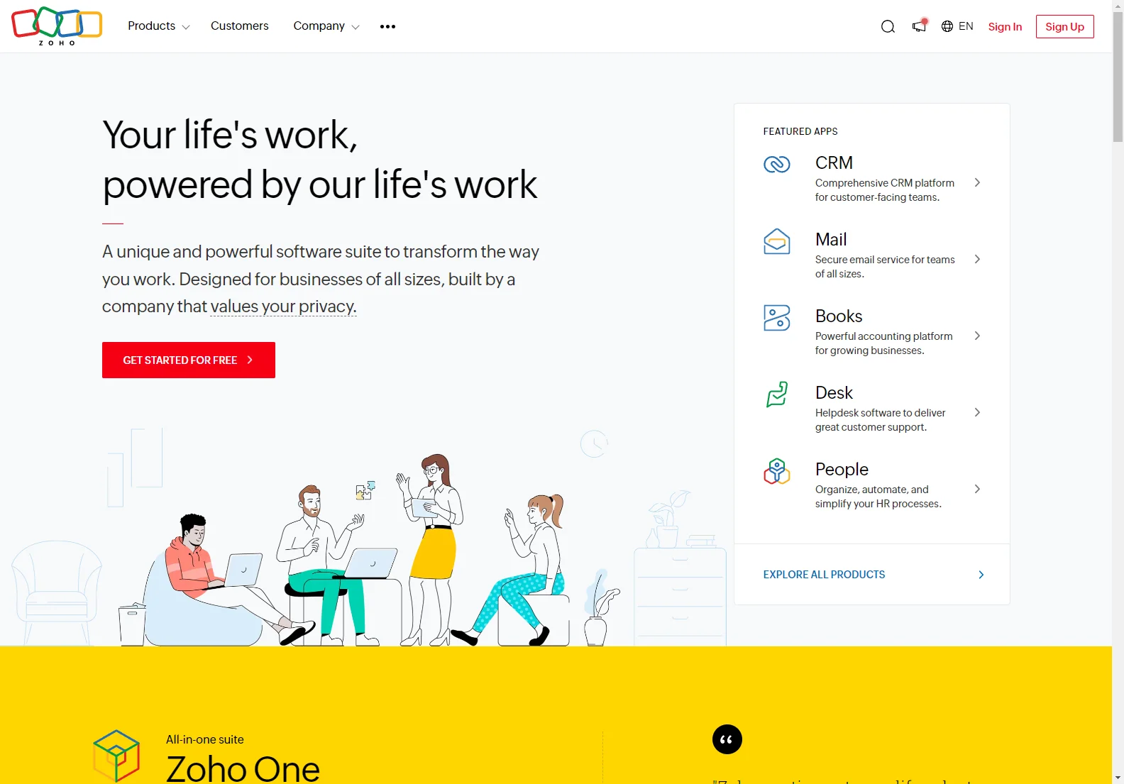 Zoho: Empowering Businesses with Cloud Software