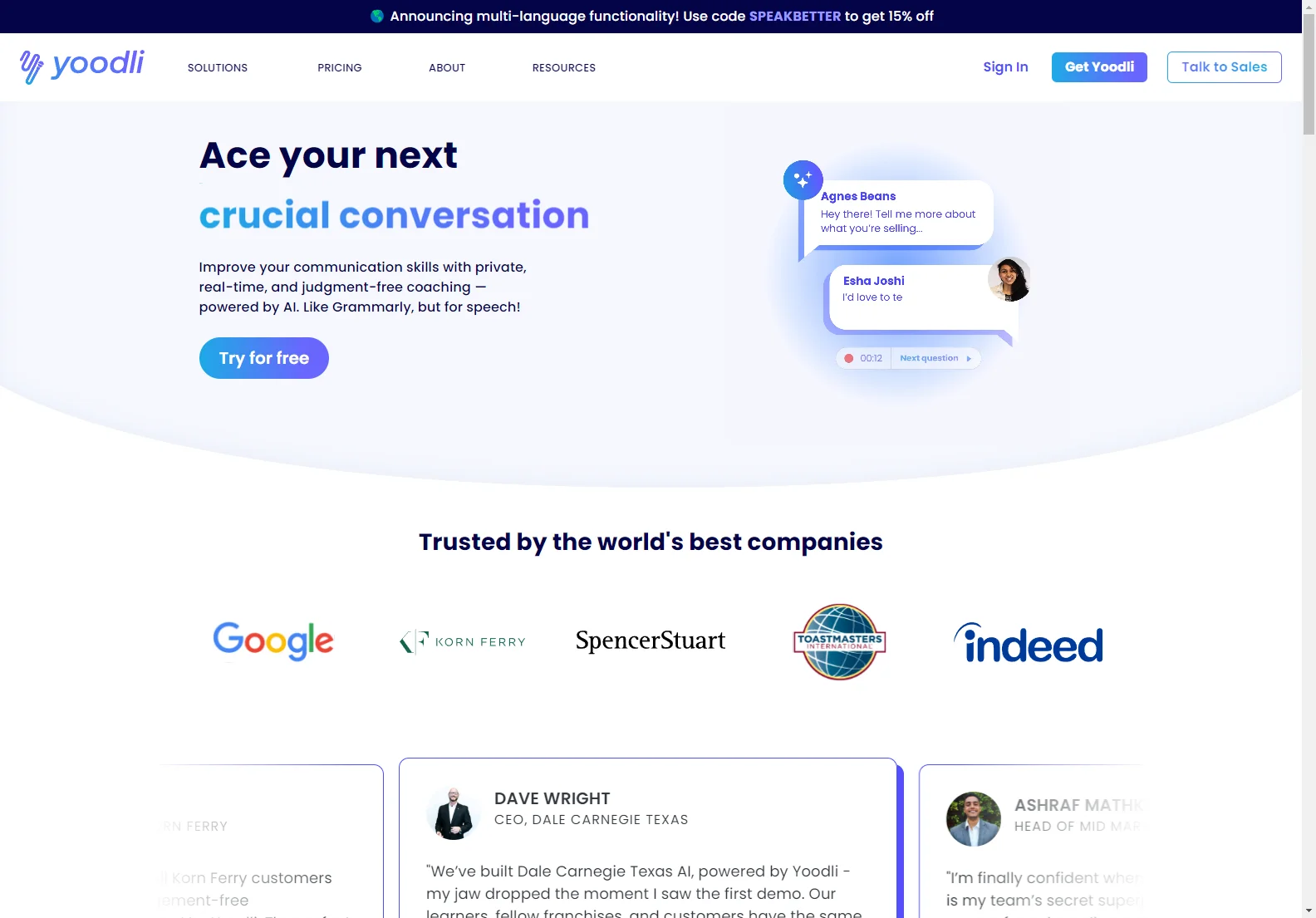 Yoodli: Empowering Communication with AI