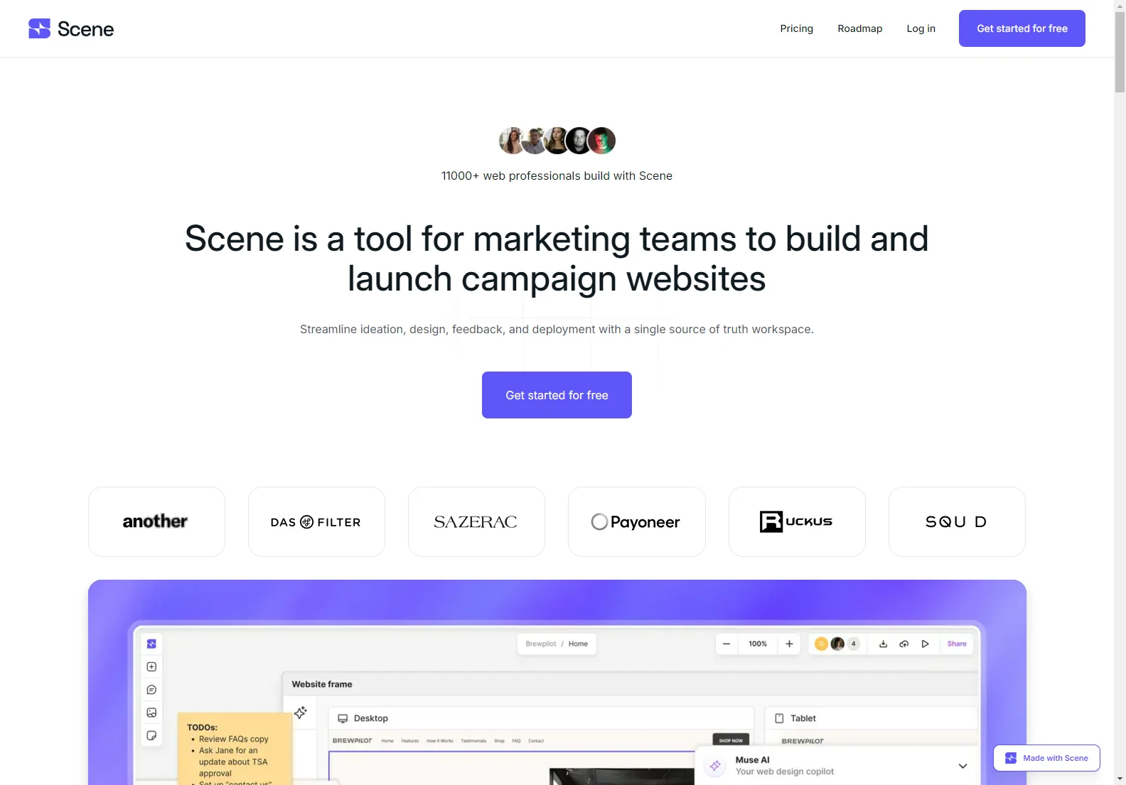 Scene: Transform Your Website Ideas into Reality