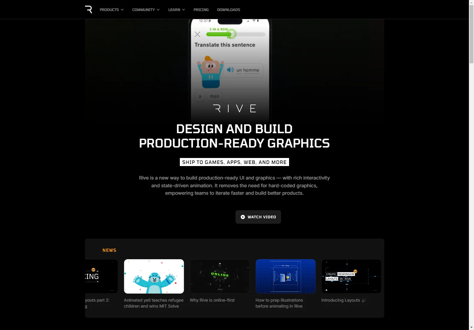 Rive: Build Interactive Motion Graphics Anywhere