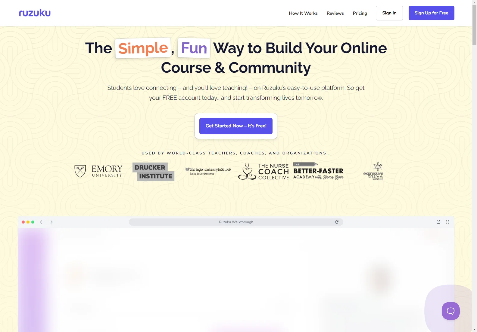 Ruzuku: Simplify Online Teaching & Build Engaging Communities