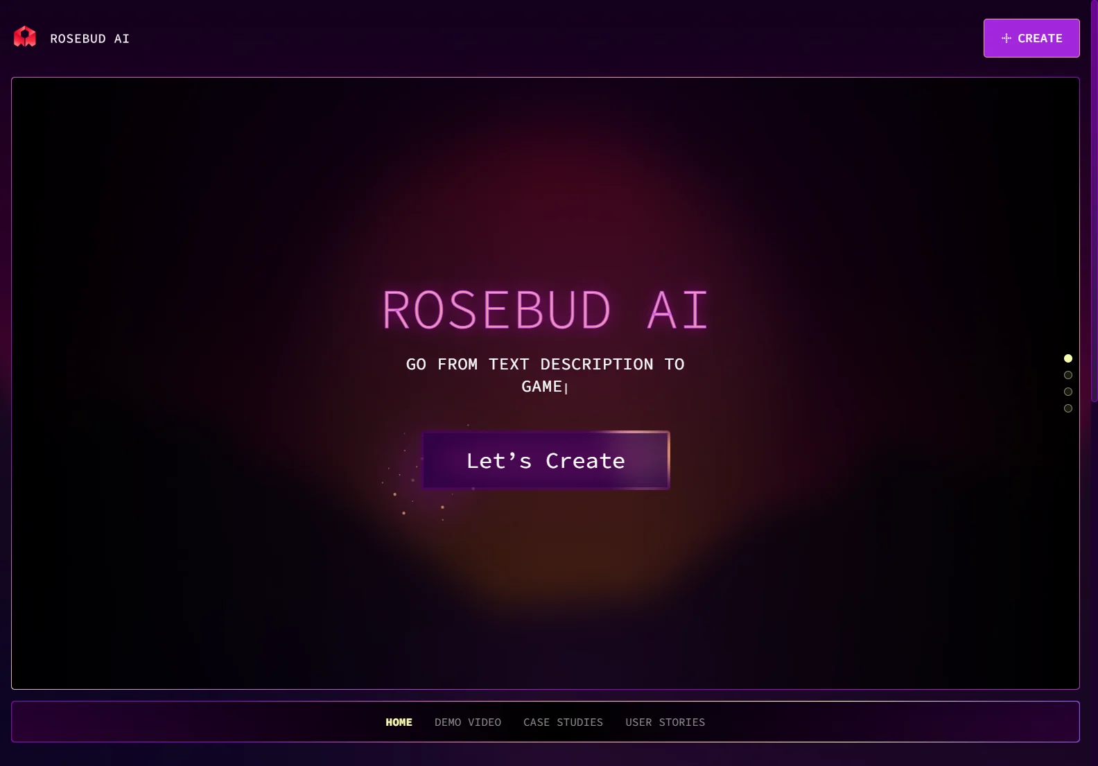 Rosebud AI: Unleashing Text-to-Game Creativity