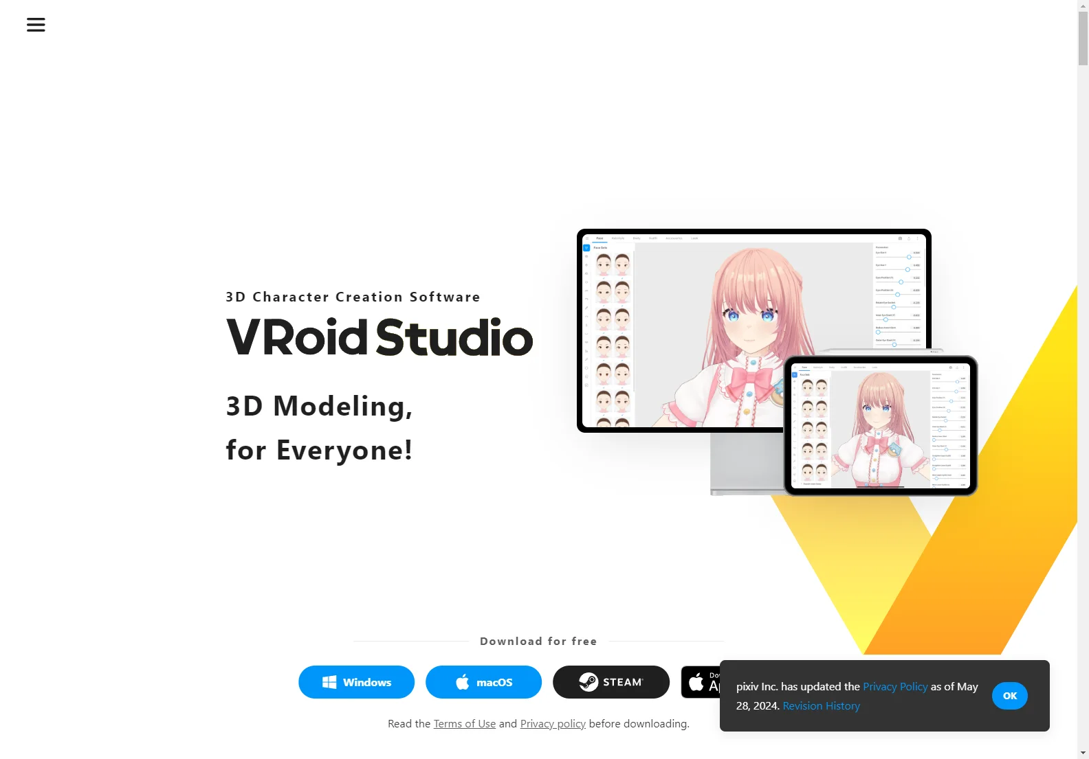 VRoid Studio: Empowering You to Create Stunning 3D Characters with AI