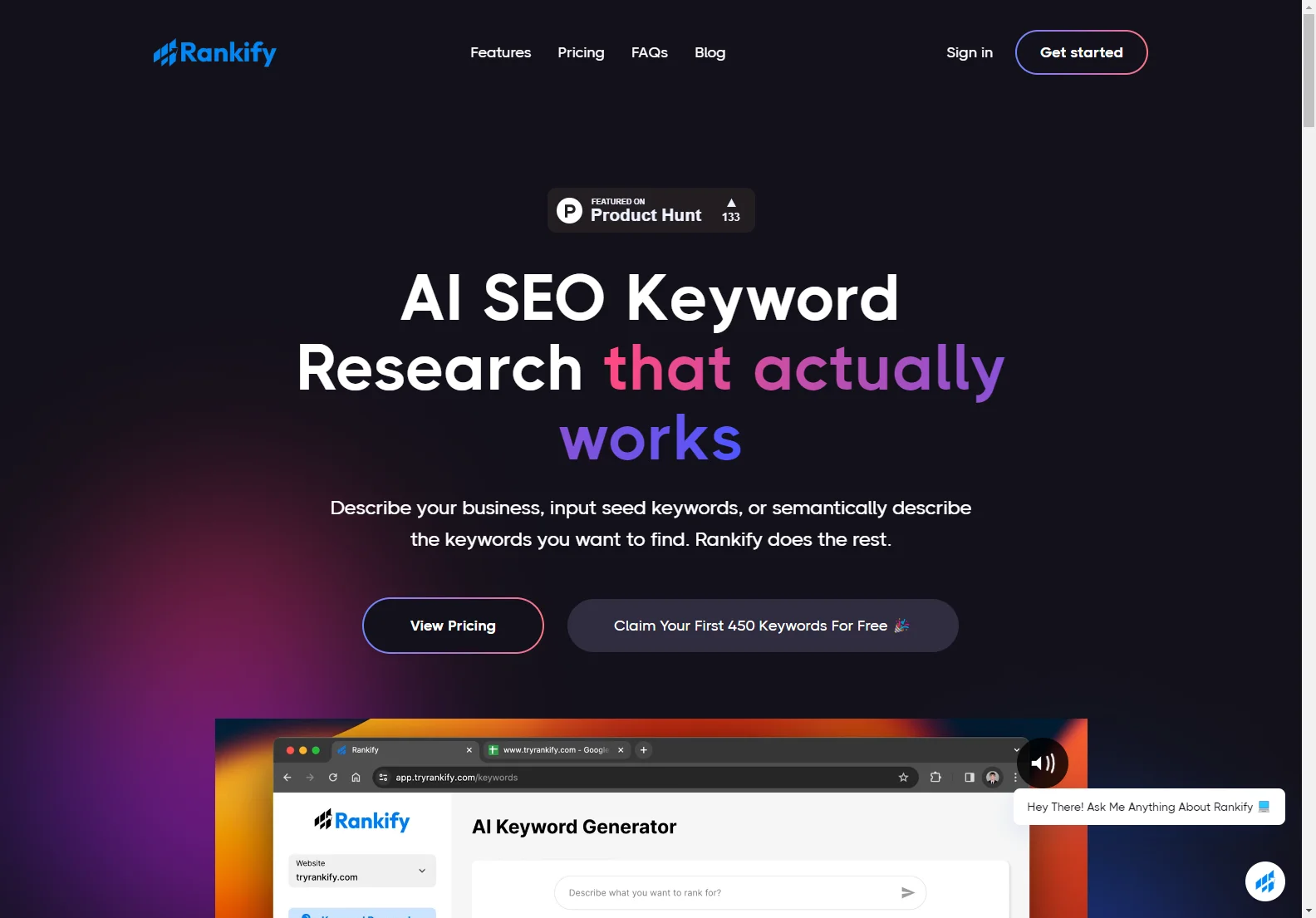 Rankify: AI-Powered SEO Keyword Research for Success