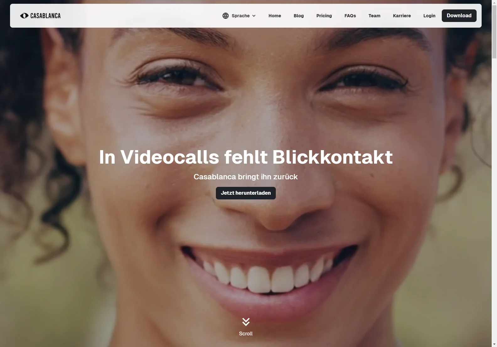 Casablanca.ai: Enhance Your Videocalls with Natural Eye Contact and Boost Productivity