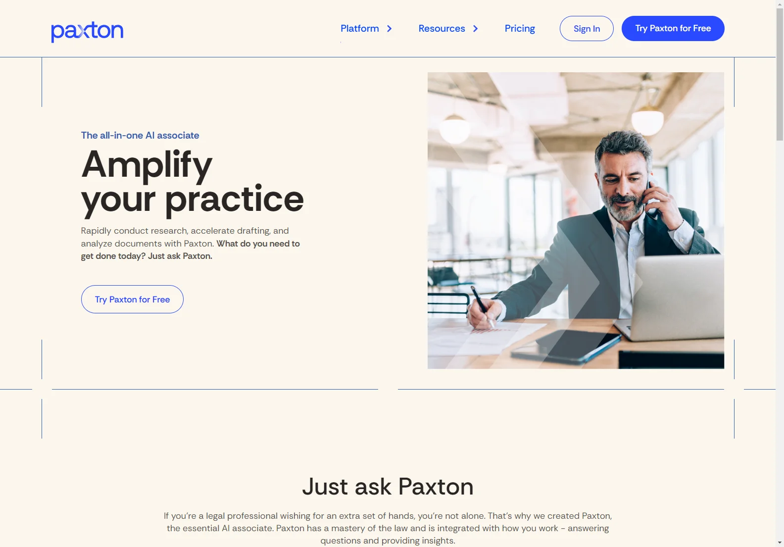 Paxton: The AI Associate Empowering Legal Professionals