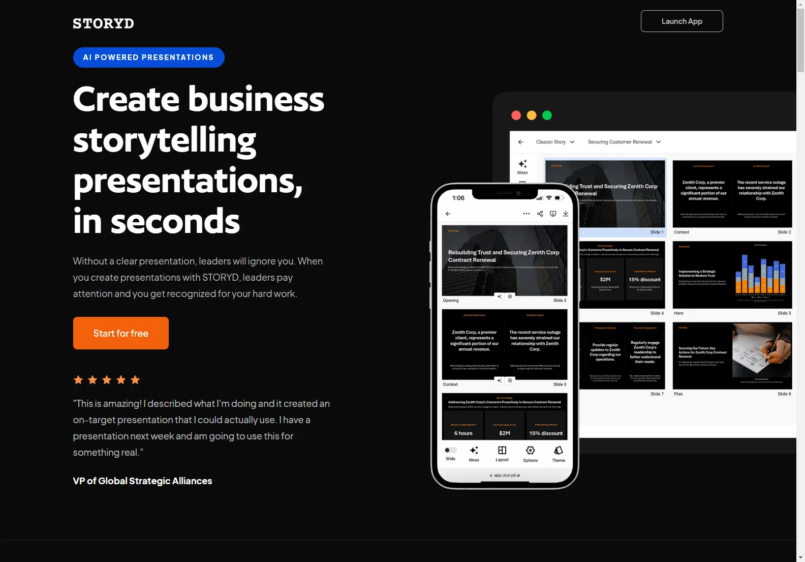 STORYD: Transform Your Business Presentations Instantly