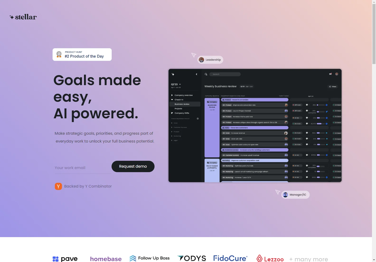 Stellar: Unlock Business Potential with AI-Powered Goal Management