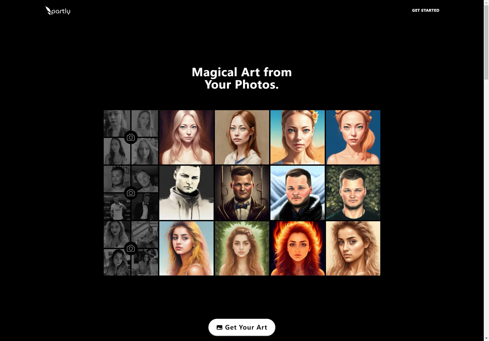 Create Unique AI Art from Your Photos with Partly