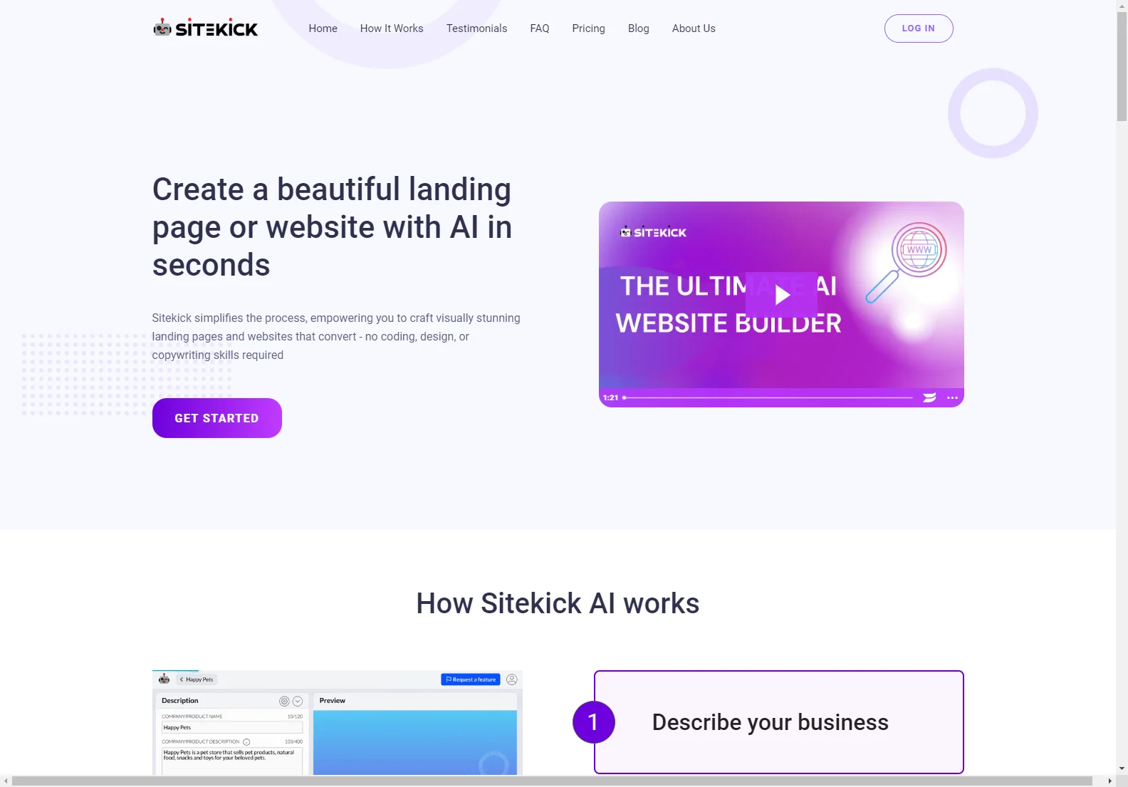 Build Stunning Websites with Sitekick AI