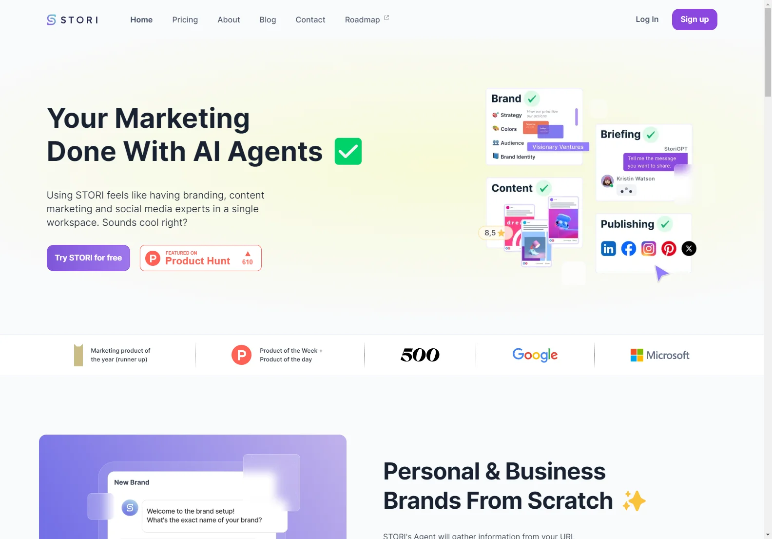 STORI AI: Automated Branding for Entrepreneurs - Boost Your Marketing Efforts