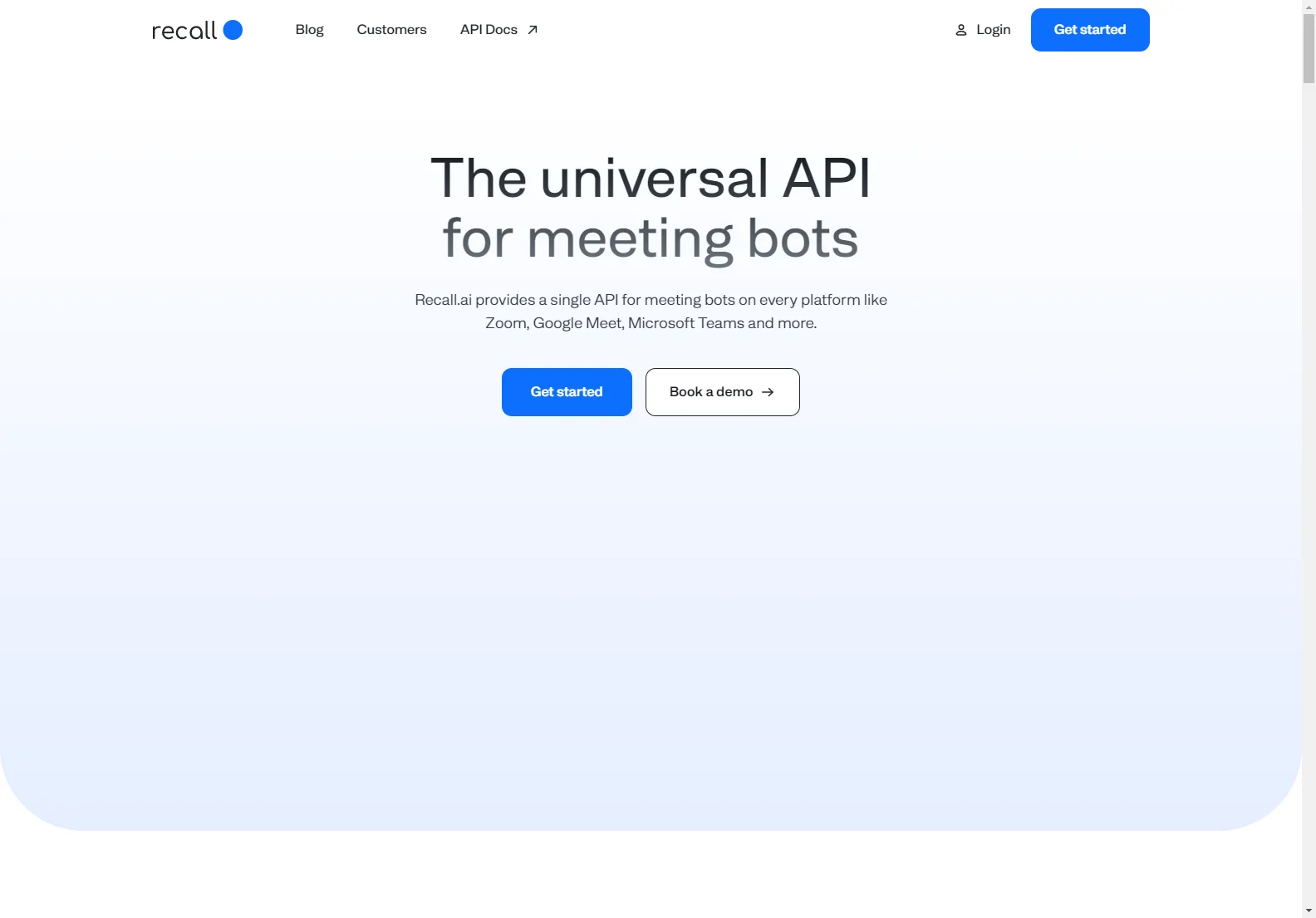 Recall.ai: The Universal Meeting Assistant API