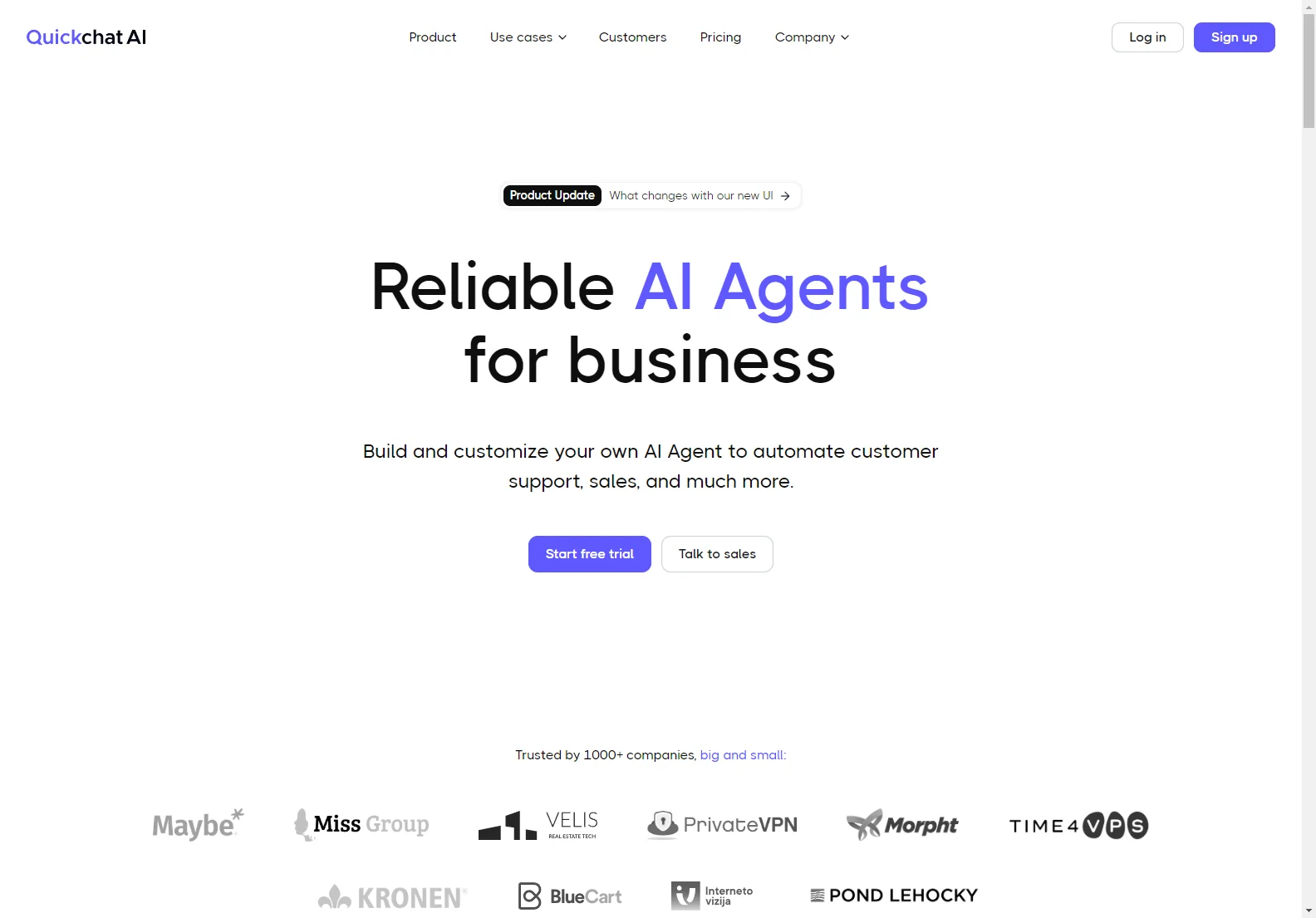 Quickchat AI: Custom AI Assistant for Enhanced Business Operations