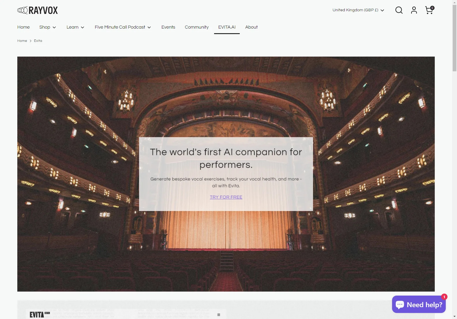 Evita.AI: The Ultimate AI Companion for Performers' Success