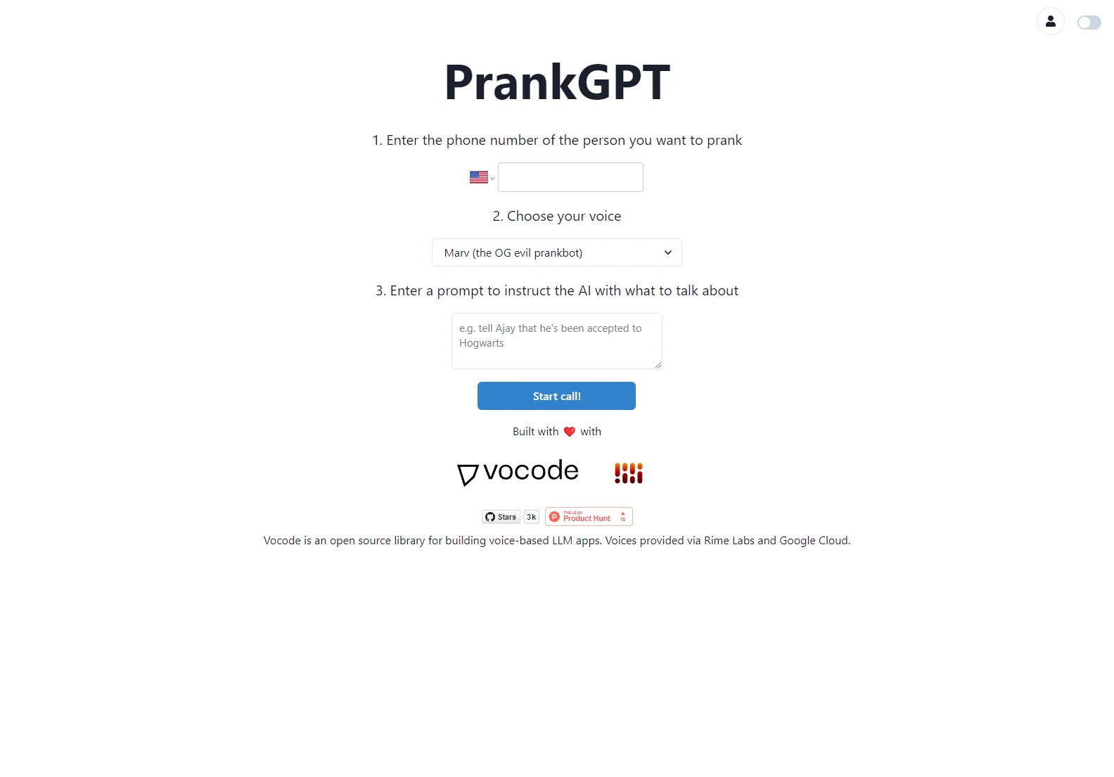 PrankGPT: Unleash Your Prankster Side