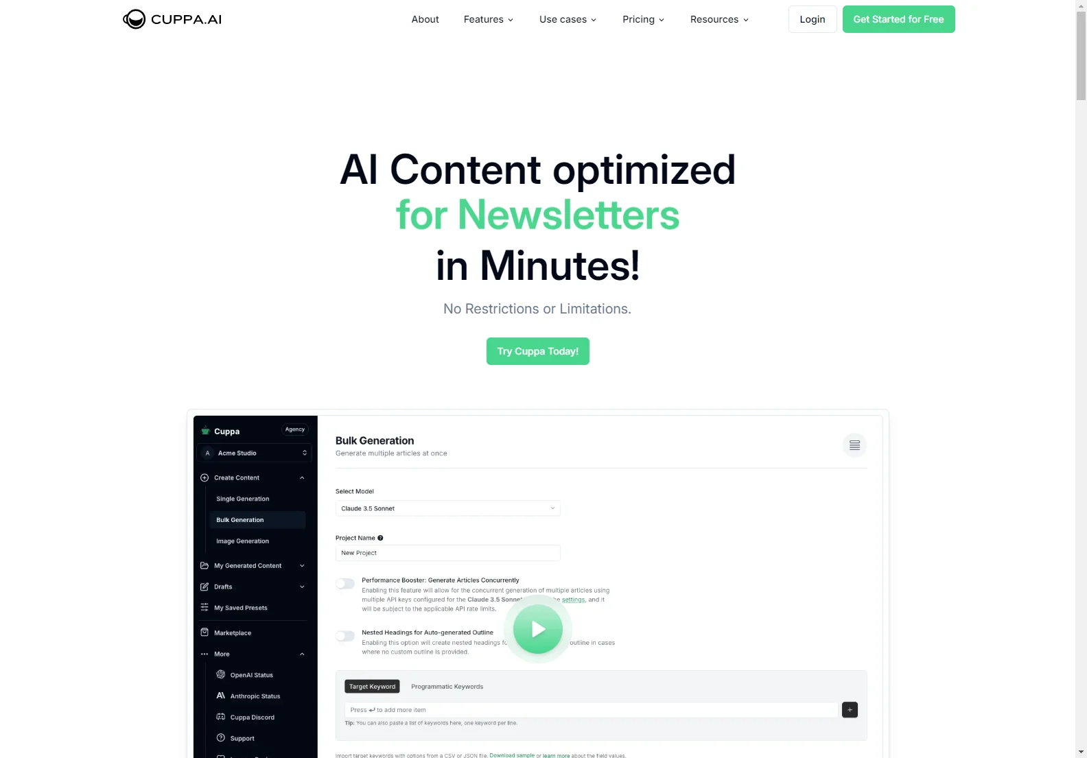 Cuppa: The Ultimate AI-Powered Content Marketing Suite