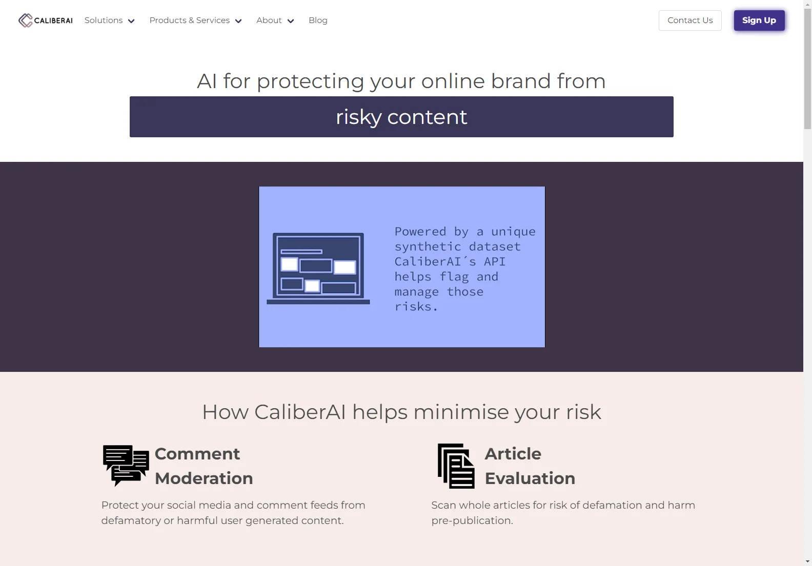 CaliberAI - Protecting Your Brand from Online Risks