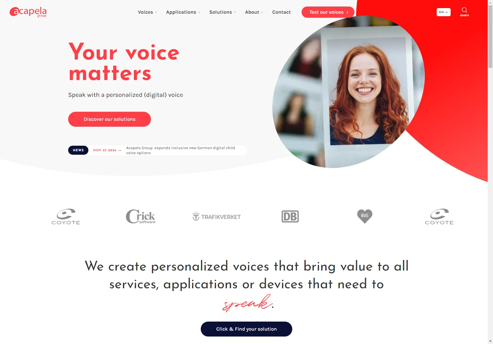 Acapela Group: Personalized TTS Voices for Diverse Needs