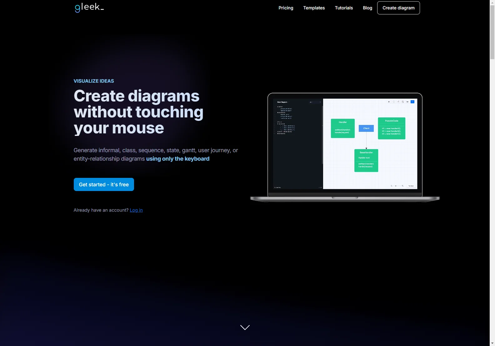 Gleek: Empowering Developers with Intuitive Diagramming