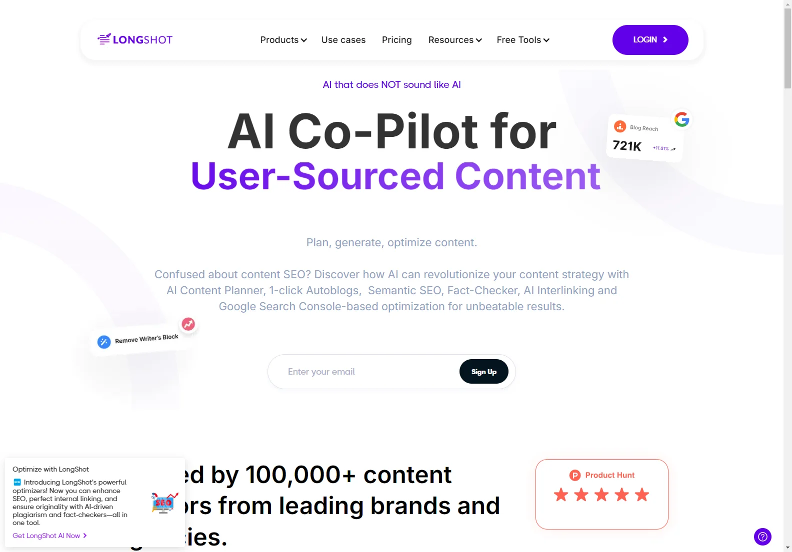 LongShot AI: Your Ultimate AI Co-Pilot for Content Creation and Optimization