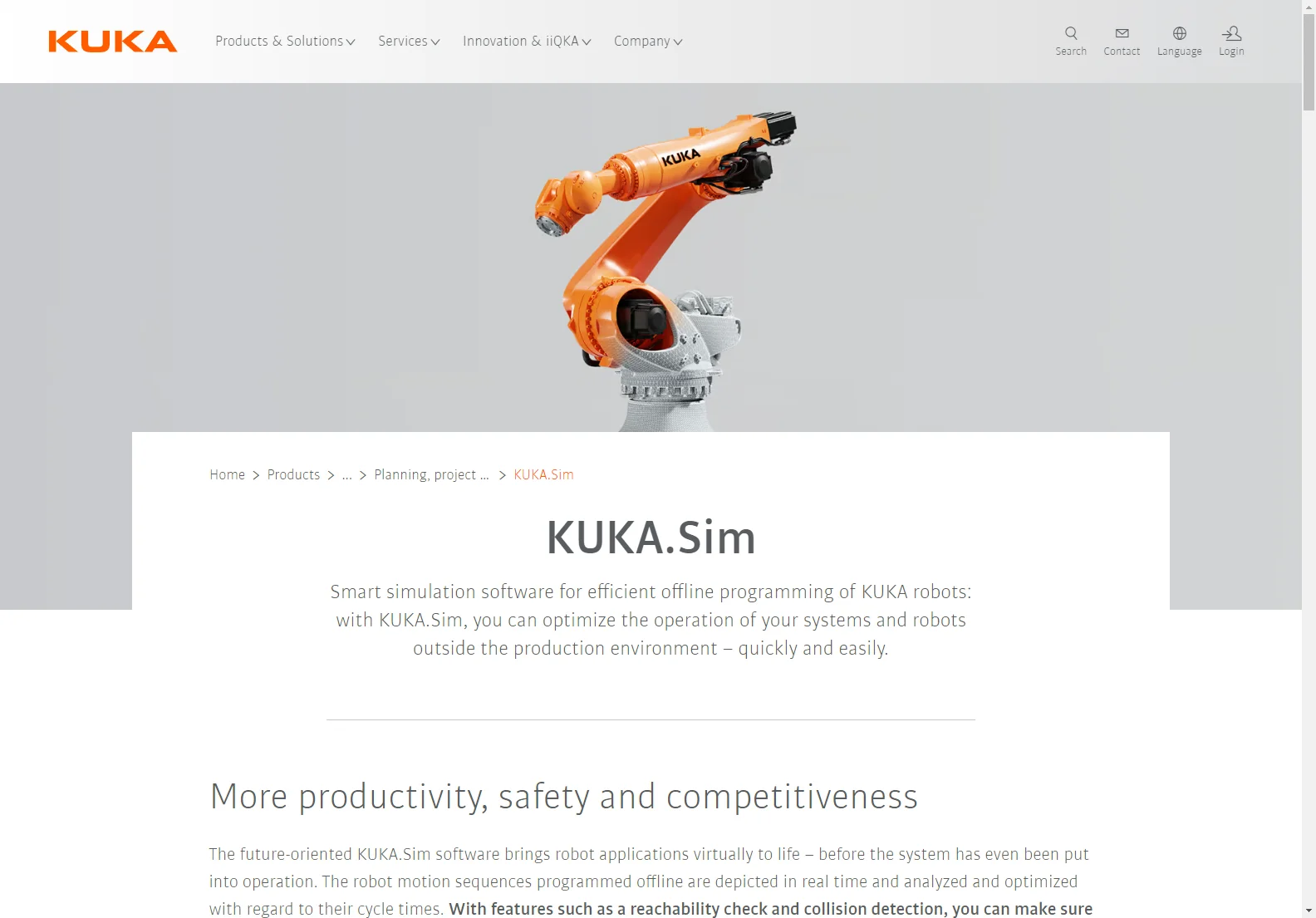 KUKA.Sim: Optimize Robot Programming and Boost Productivity