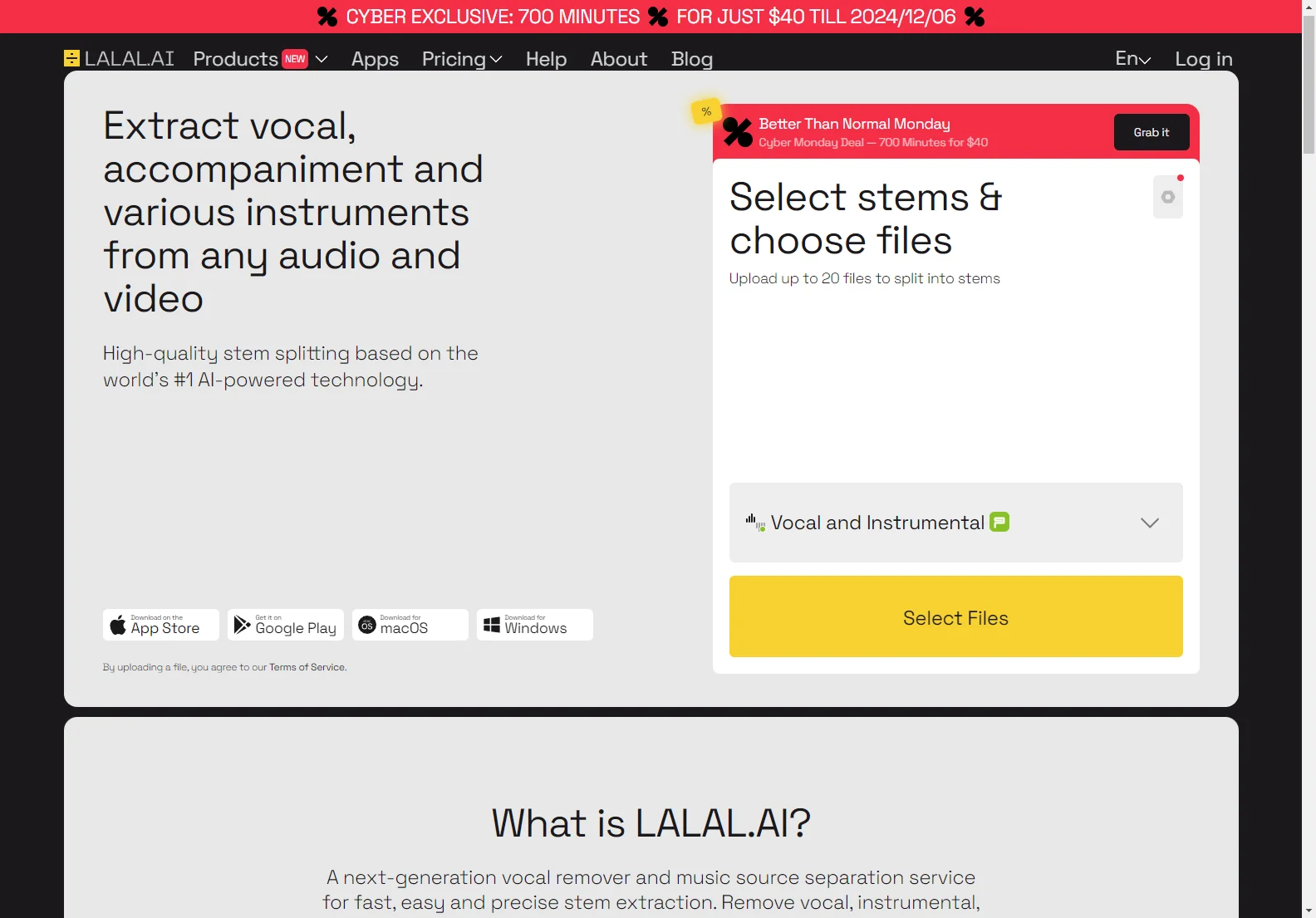 LALAL.AI: Transform Your Audio with Precise Stem Separation