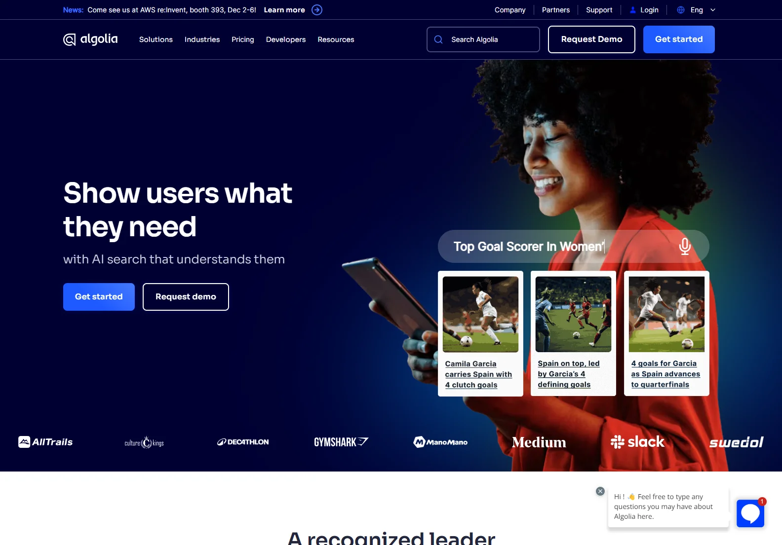 AI検索でユーザーニーズを理解する - Algolia