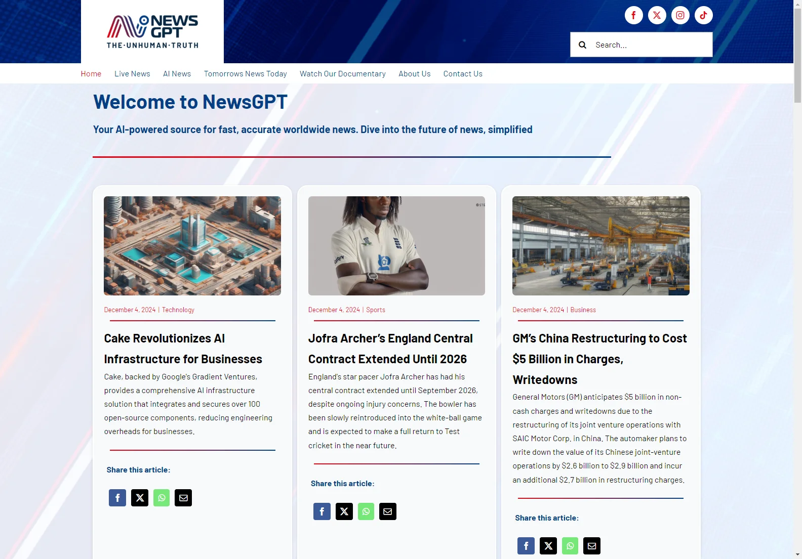 NewsGPT: Your Source for Accurate Global News