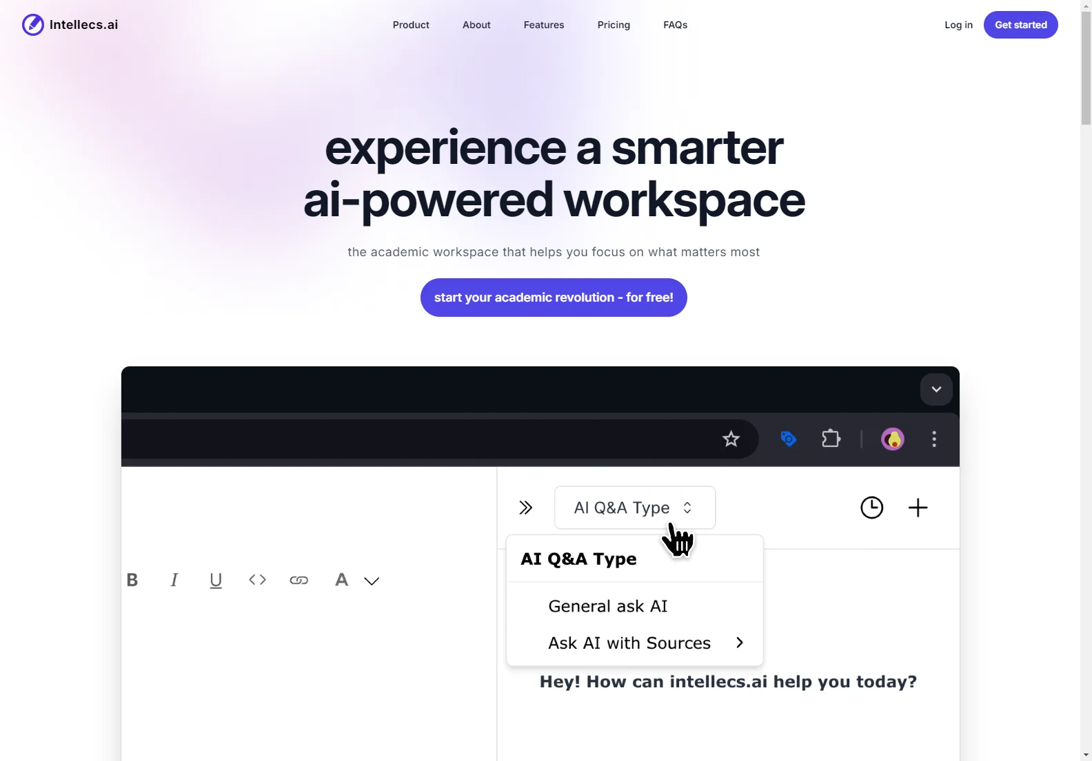 Intellecs.ai: Empowering Students with an AI-Powered Workspace