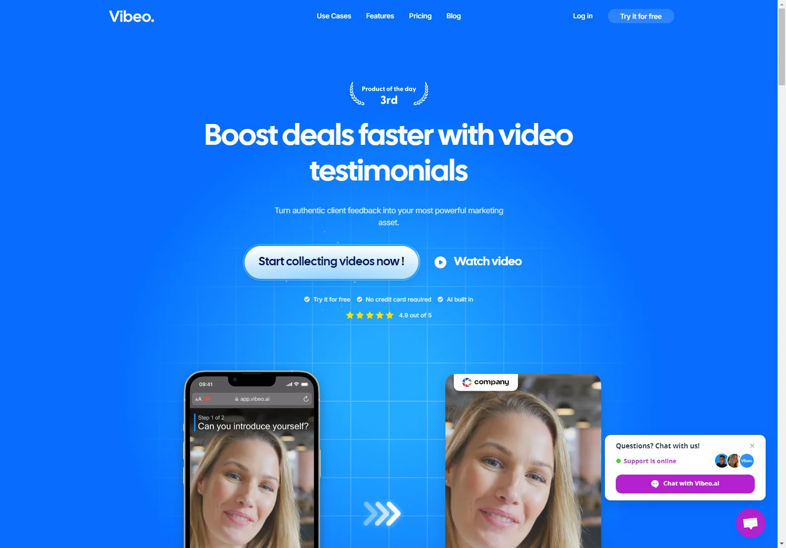 Vibeo: Boost Credibility with Engaging Video Testimonials