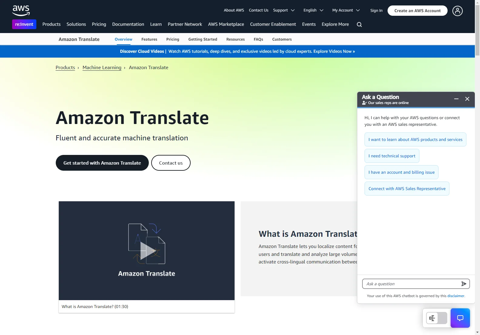 Amazon Translate: Fluent Translations for a Global Audience