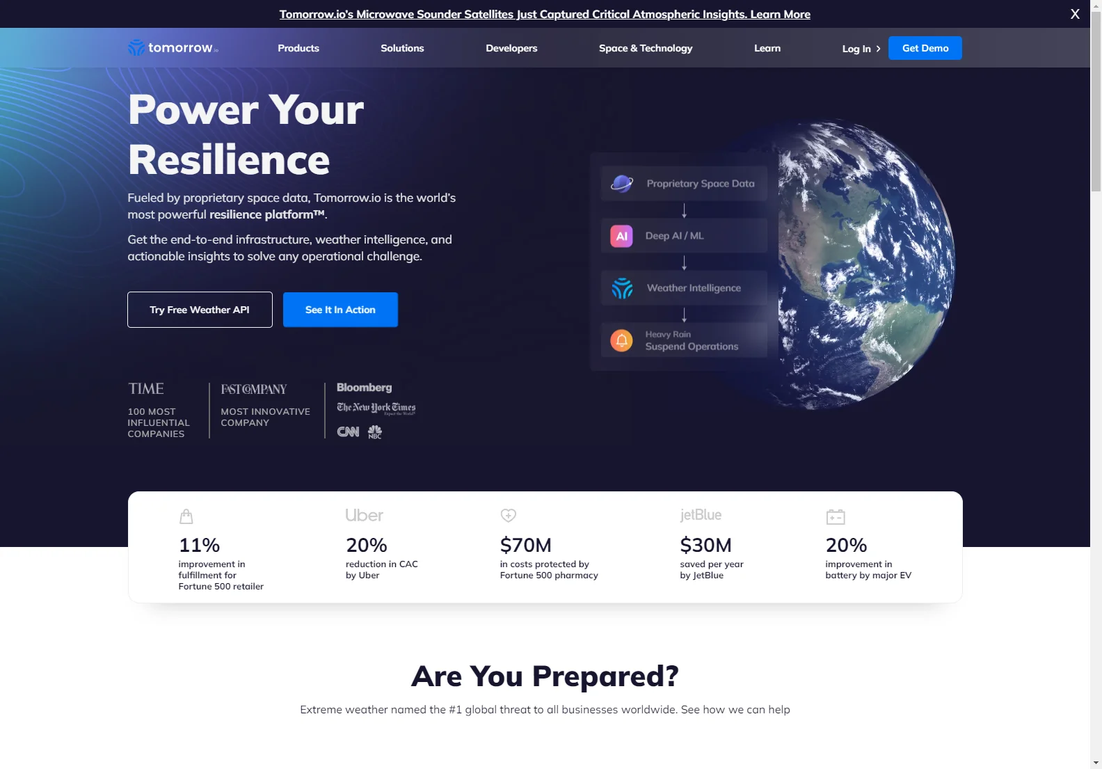 Tomorrow.io: Unleashing Weather Insights for Business Resilience