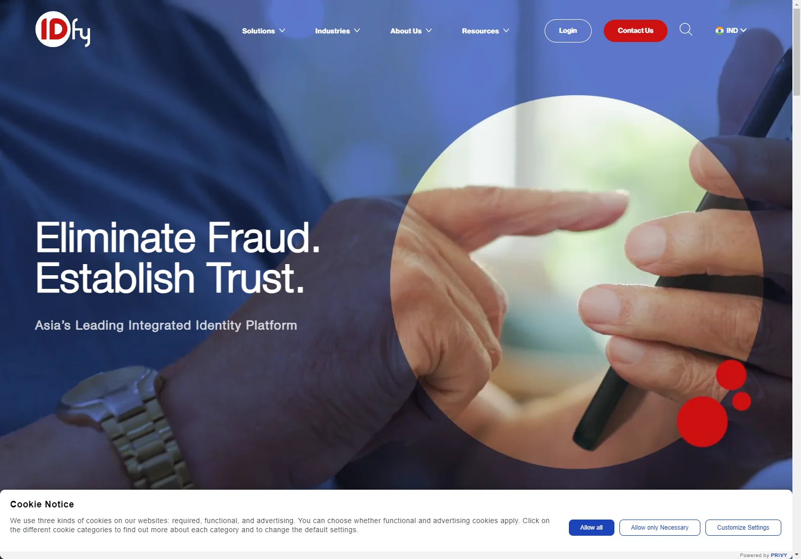 IDfy: The AI-Powered Integrated Identity Platform for Eliminating Fraud and Establishing Trust