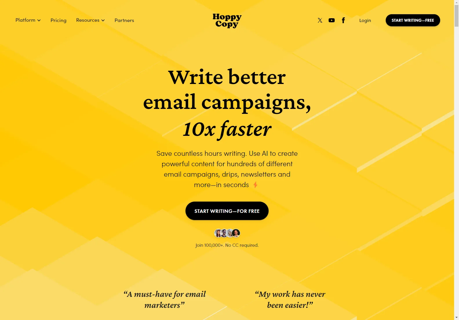 Hoppy Copy: Empowering Marketers with AI Email Writing