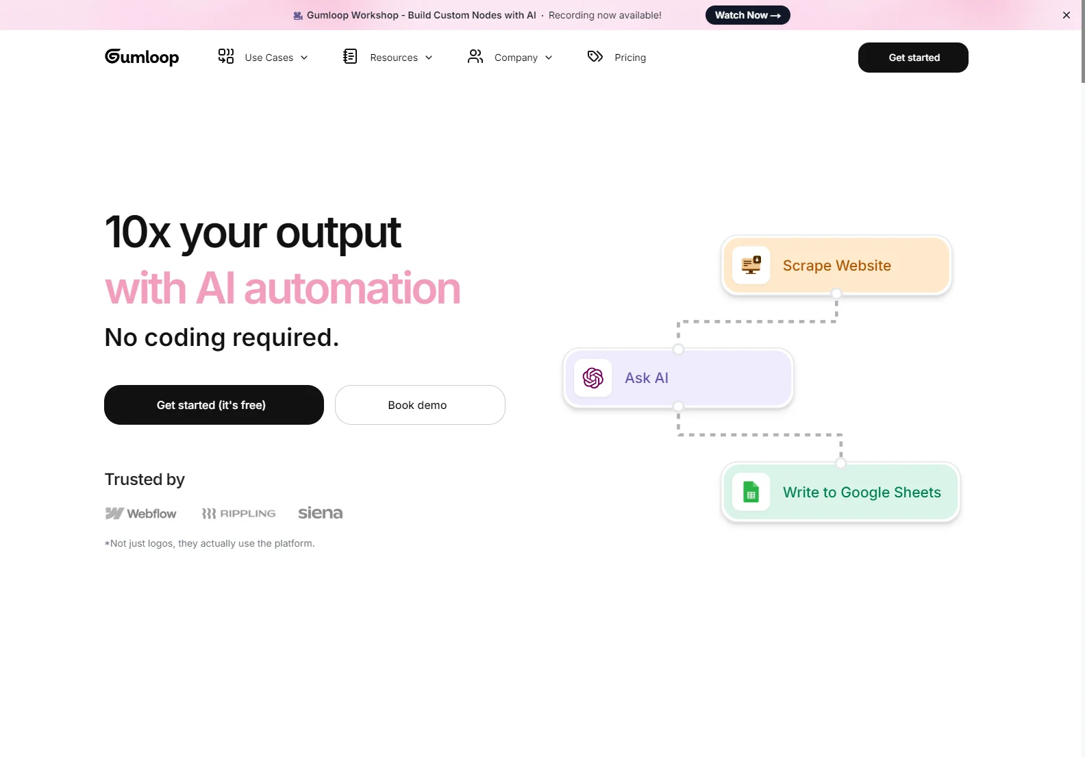 Gumloop: Streamlining Workflows with AI Automation