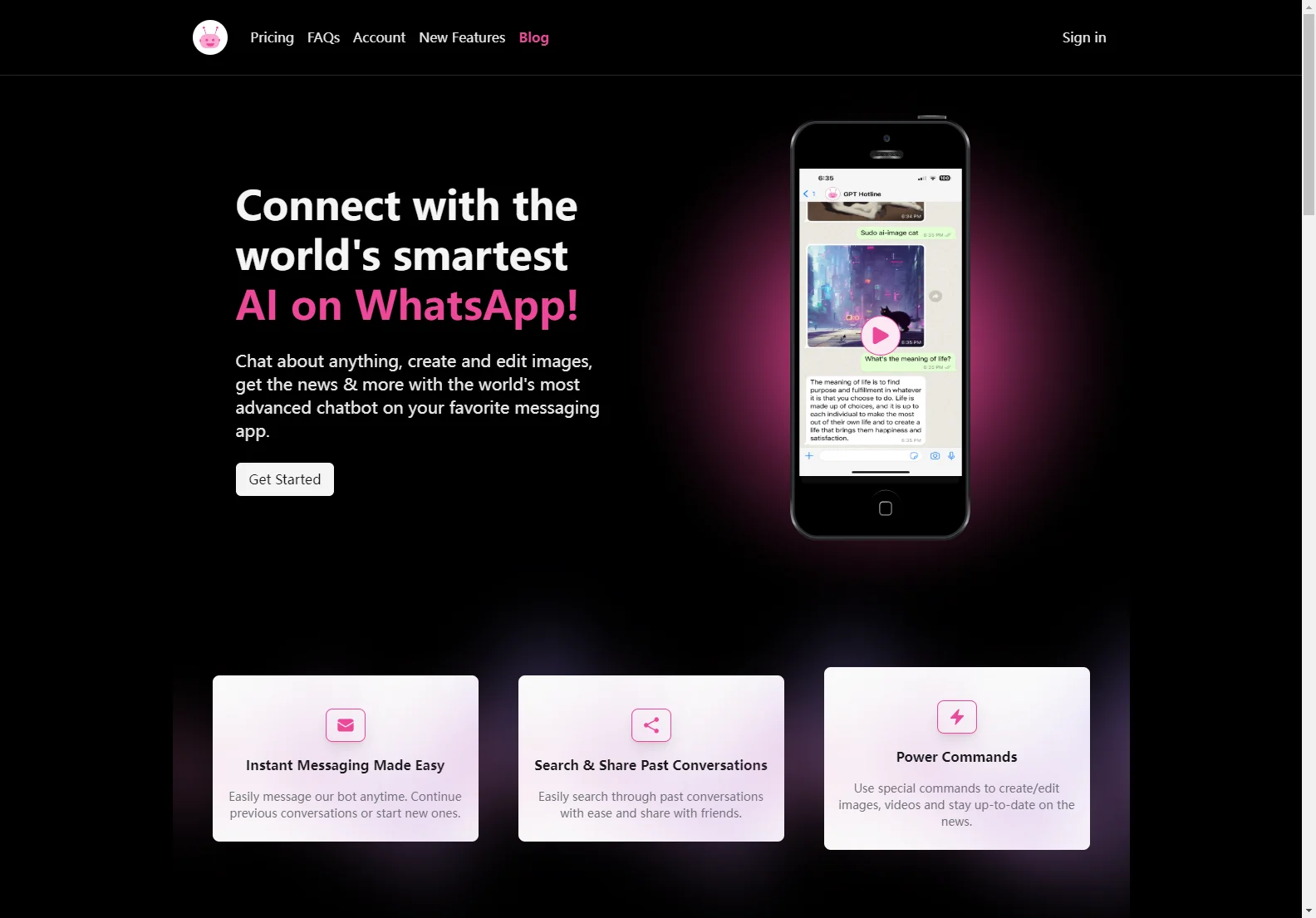 GPT Hotline: Connect with Advanced AI on WhatsApp for Chatting, Image Creation & More