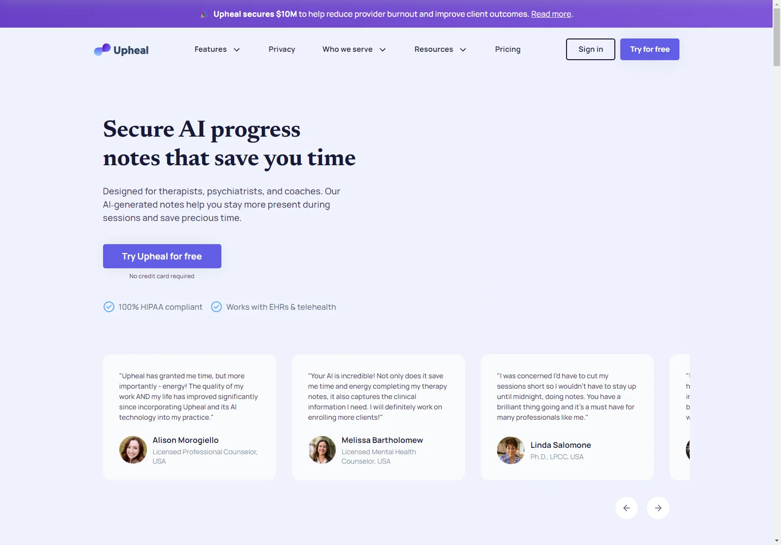 Upheal: AI-Powered Progress Notes for Mental Health