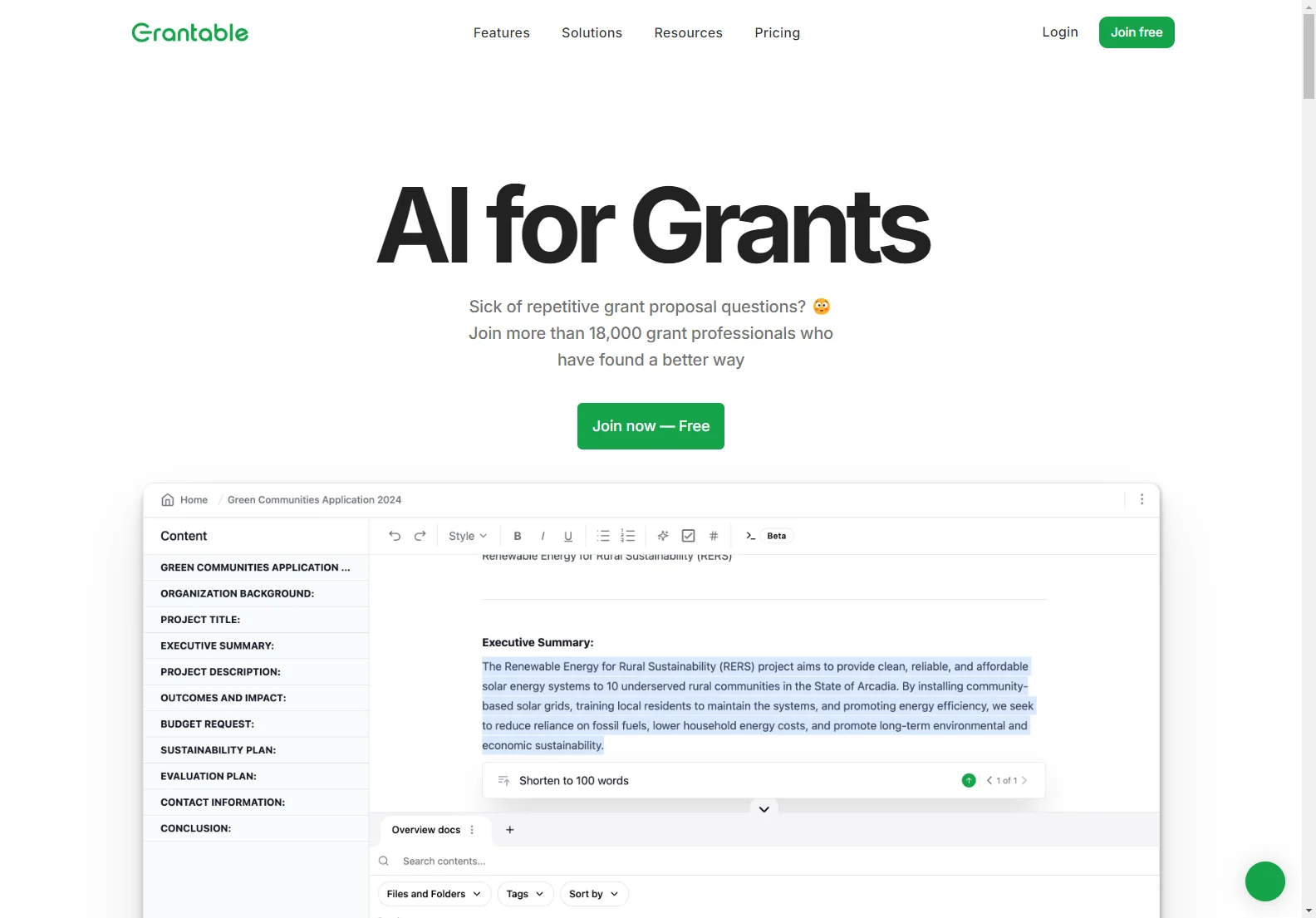 Grantable: Revolutionizing Grant Writing with AI