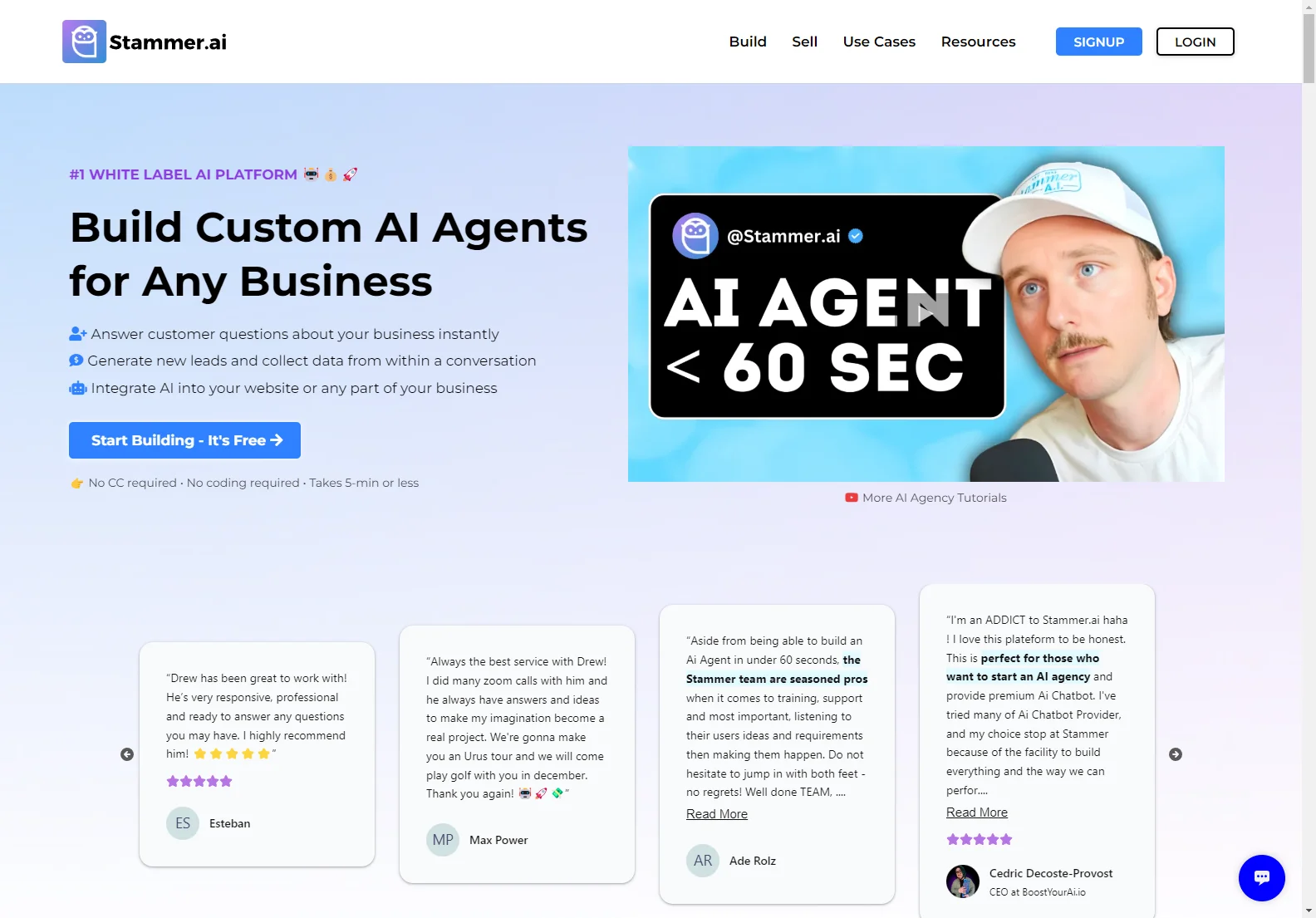 Stammer AI: Empowering Businesses with Custom AI Chatbots